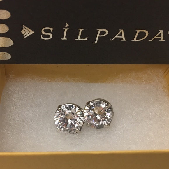 Silpada P2381 Crown Jewel Cubic Zirconia Earrings - Picture 12 of 16